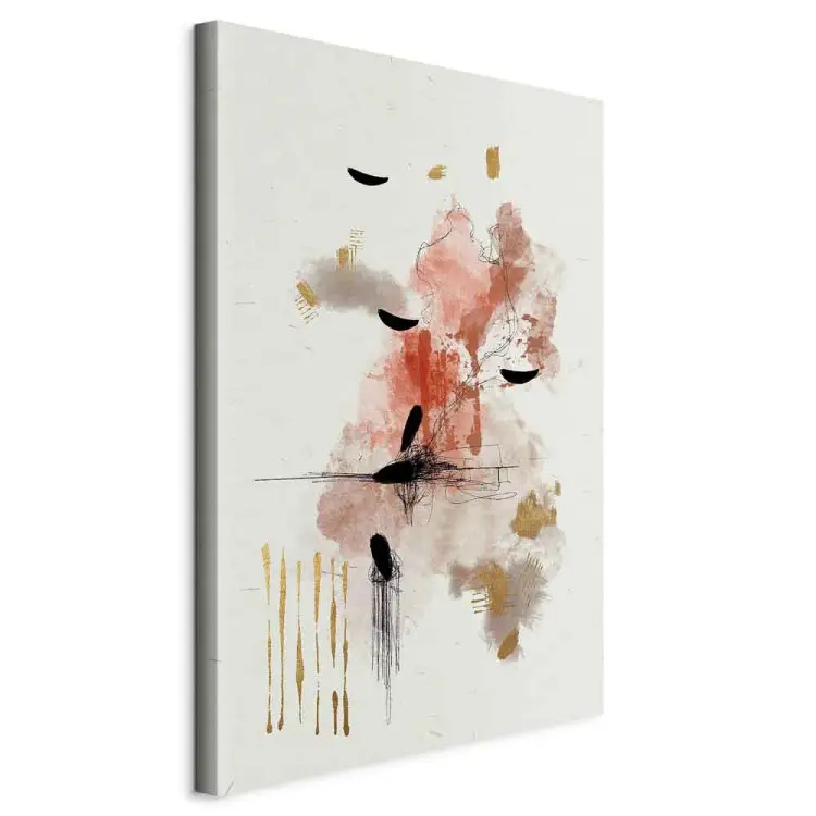 YS-Art Quadro Dipinto A Mano 'Il Delicate Scorrere Del Tempo' - Astratto Grigio E Beige Con Oro E Argento, 180x120 Cm, Cornice Inclusa