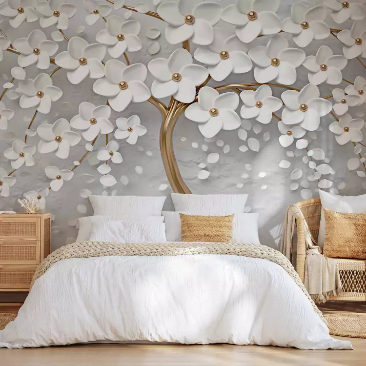 Magnolia - albero decorativo che sboccia con fiori luminosi
