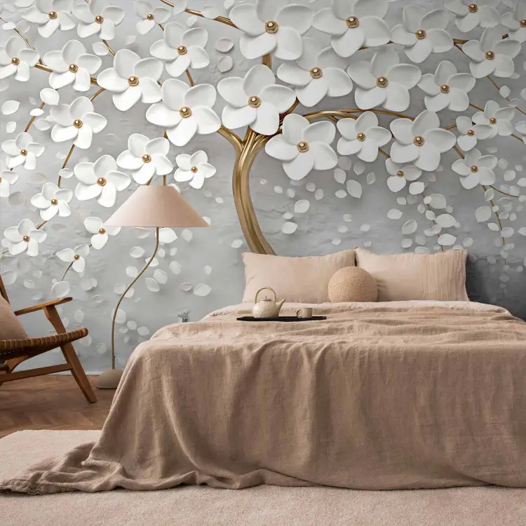 Magnolia - albero decorativo che sboccia con fiori luminosi