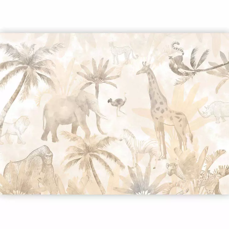 Safari tropicale - animali beige