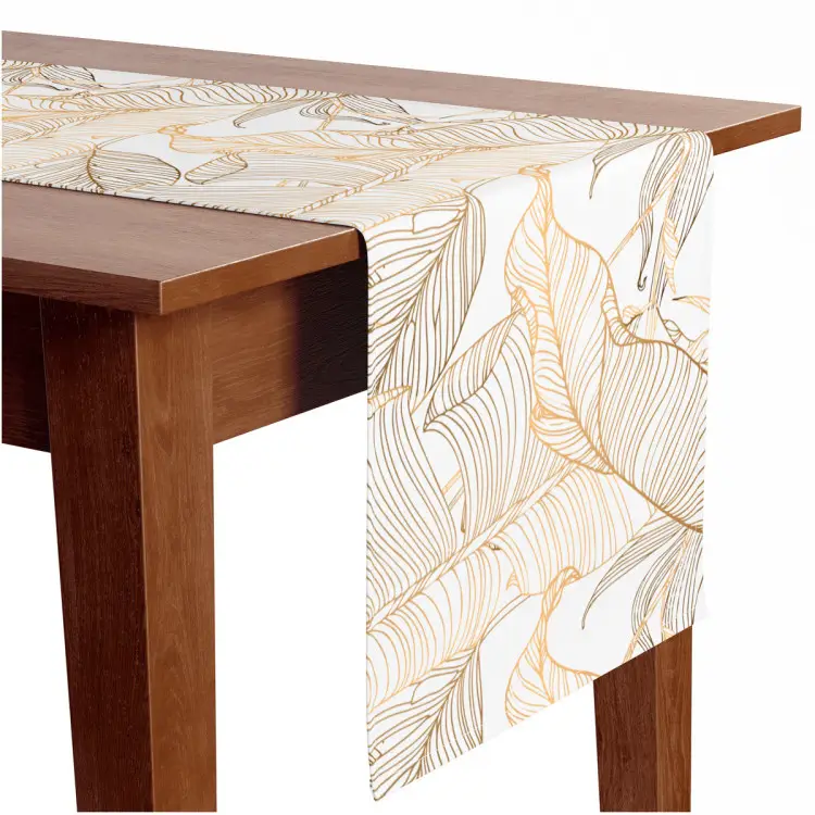Epinki Runner da Tavolo Moderno Stile Natalizio Verde in Lino 33 x 150 CM Decorazione da Tavola per Compleanni & Matrimoni