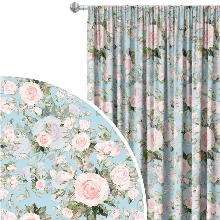 Quadro fugace - rose cottagecore, blu