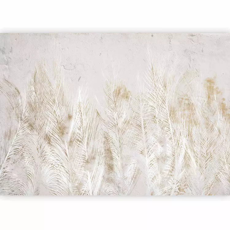 Piume dorate - delicato disegno della natura in stile boho