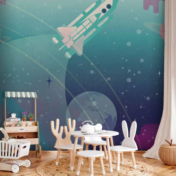 Avventura spaziale - illustrazione di un razzo interplanetario