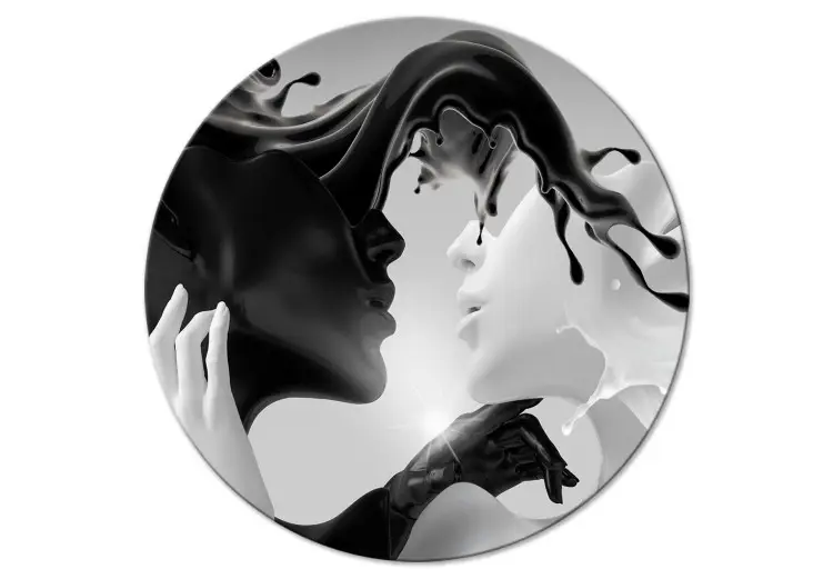Amanti - grafica 3d raffigurante figure che si baciano