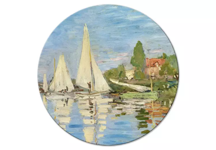 Regata ad Argenteuil, Claude Monet - barche a vela su fiume