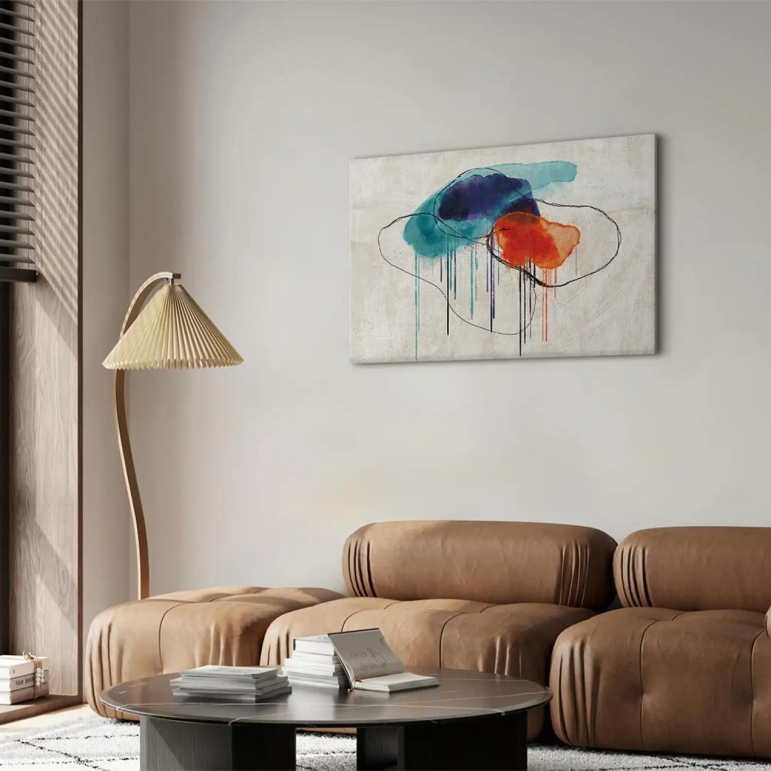 Quadri Dipinti A Mano,Contemporaneo Fiori Blu Impreziosito Lamina D'Oro Texture Verticale Grande Pittura A Olio Arte Moderna Astratta Opera D'Arte Su Tela Dipinti Di Arte Della Parete Soggiorno Came