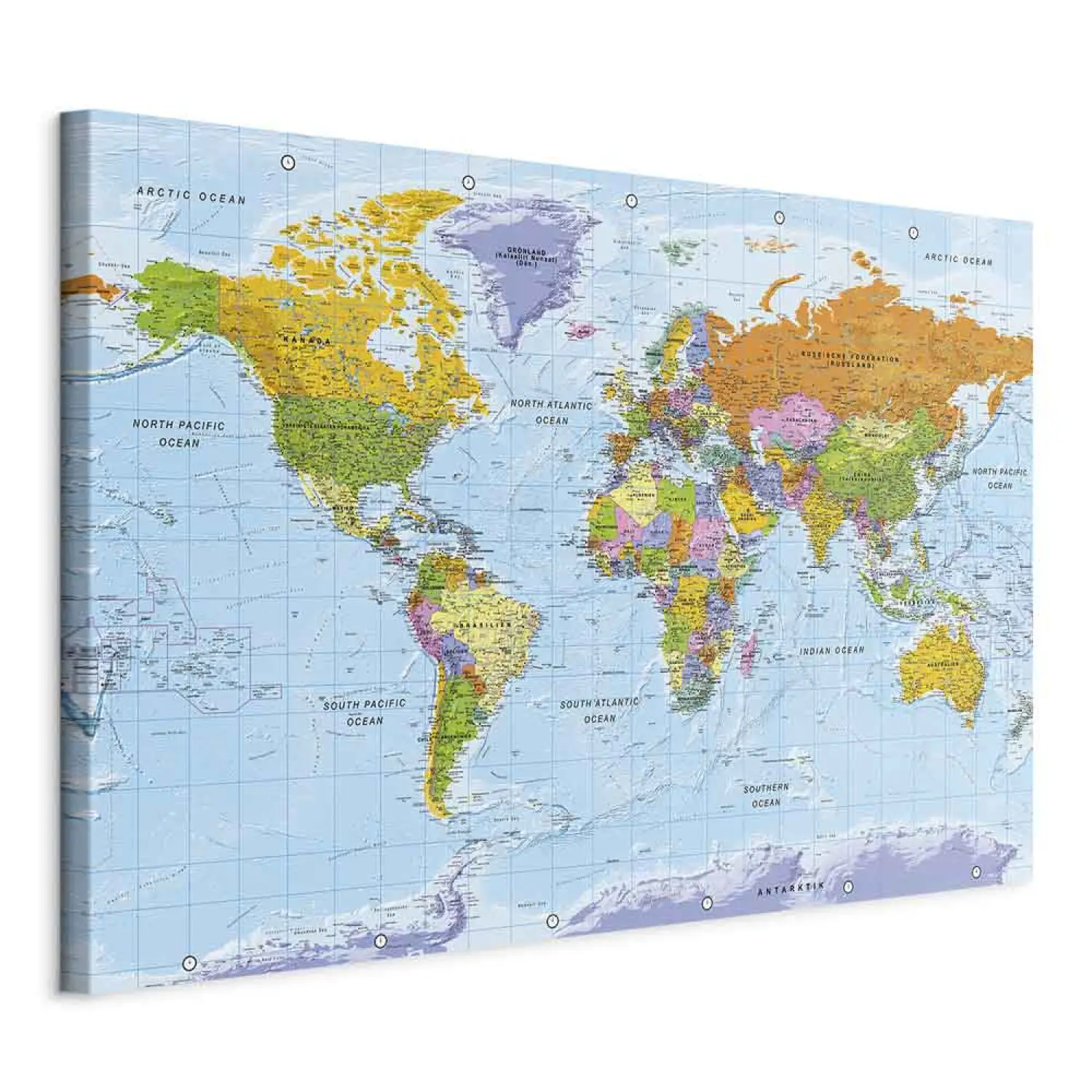 mappa del mondo continenti e paesi 2023