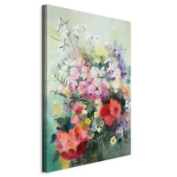 Stampe Floreali 2 Pezzi 40x60 Cm - Poster Con Rosa E Pianta Per Arredo Camera