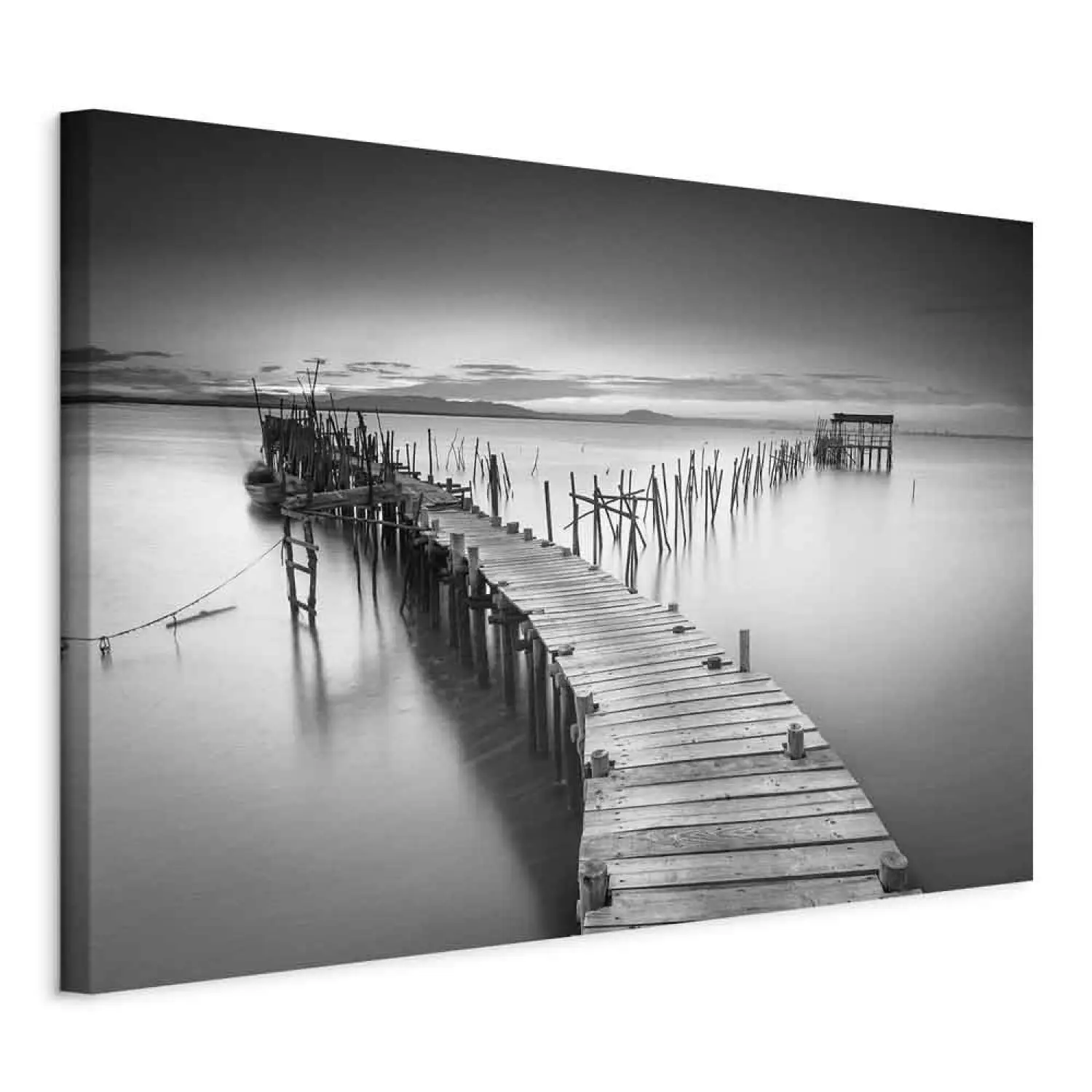 Quadro Su Tela, Ponte Sul Lago - 100x70 - Foto 9