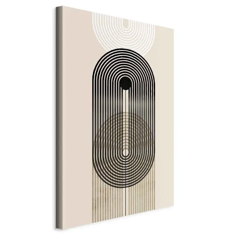 Astrazione - forme geometriche - nero, marrone e bianco