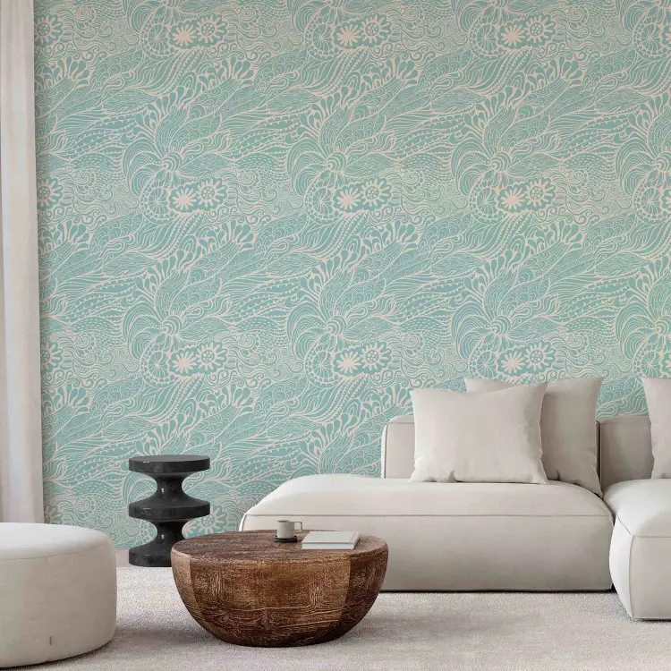 Astrazione a pastello - fiori con petali decorati con diversi motivi