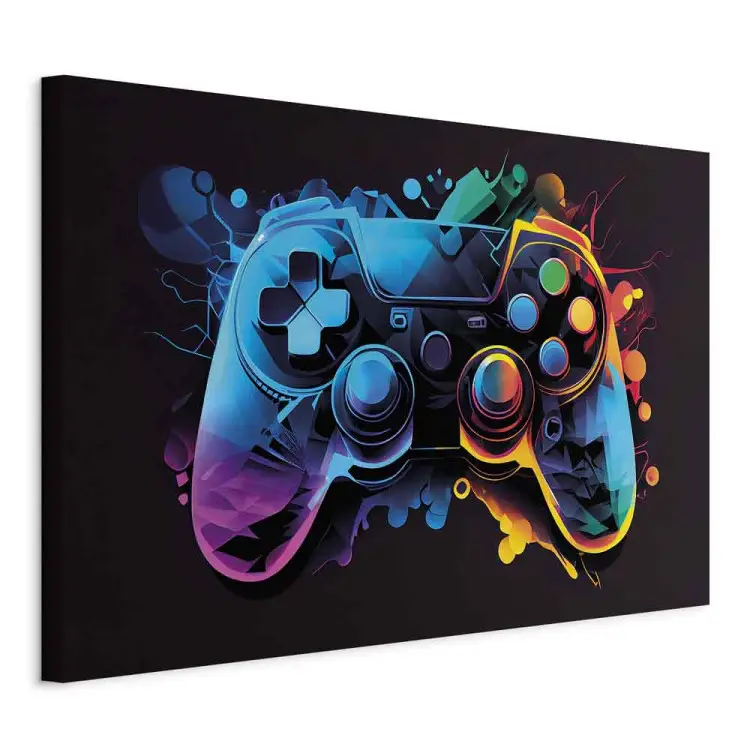 Gameplay colorato - controller di gioco illuminato in modo multicolore