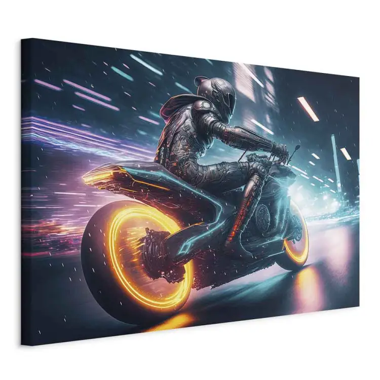 Velocità della luce - motociclista notturno