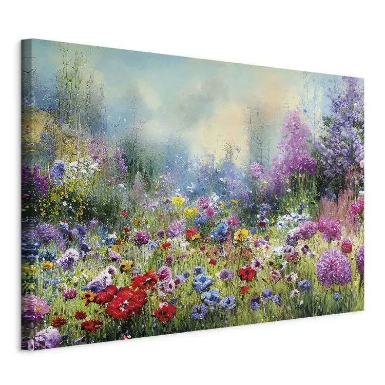Prato di fiori - composizione in stile Monet generata dall'IA