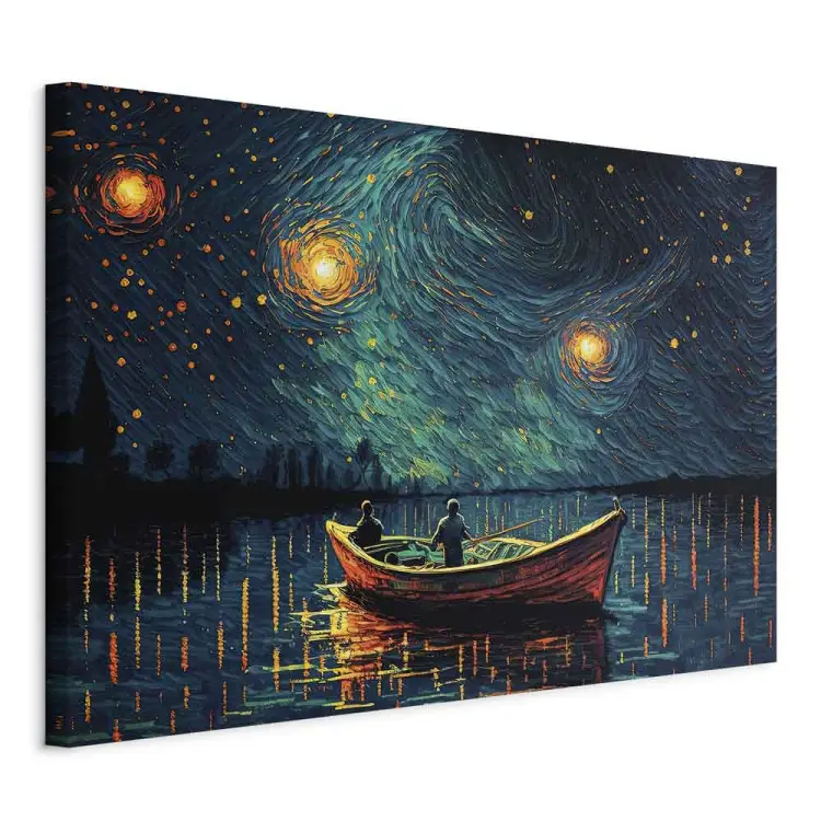 Notte stellata - paesaggio impressionista