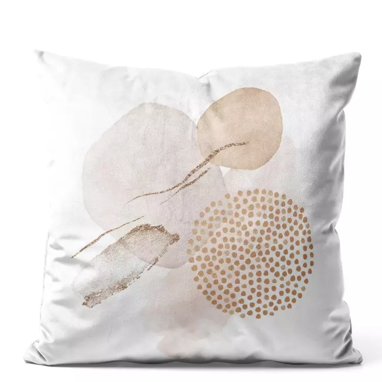 Forme beige - composizione tenue con forme acquerellate