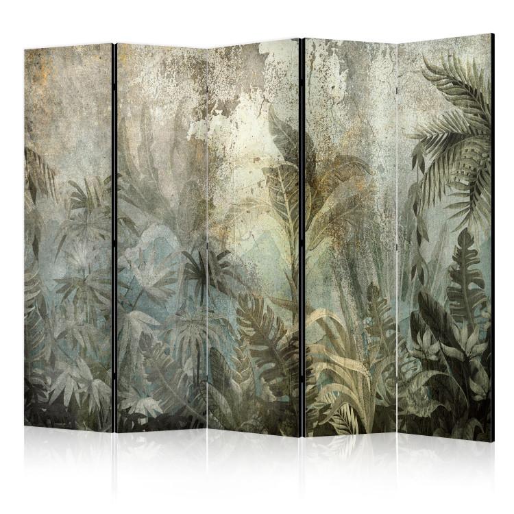 Paravento Jungle - An Exotic Forest on an Island in Natural Green Colors II [Room Dividers]