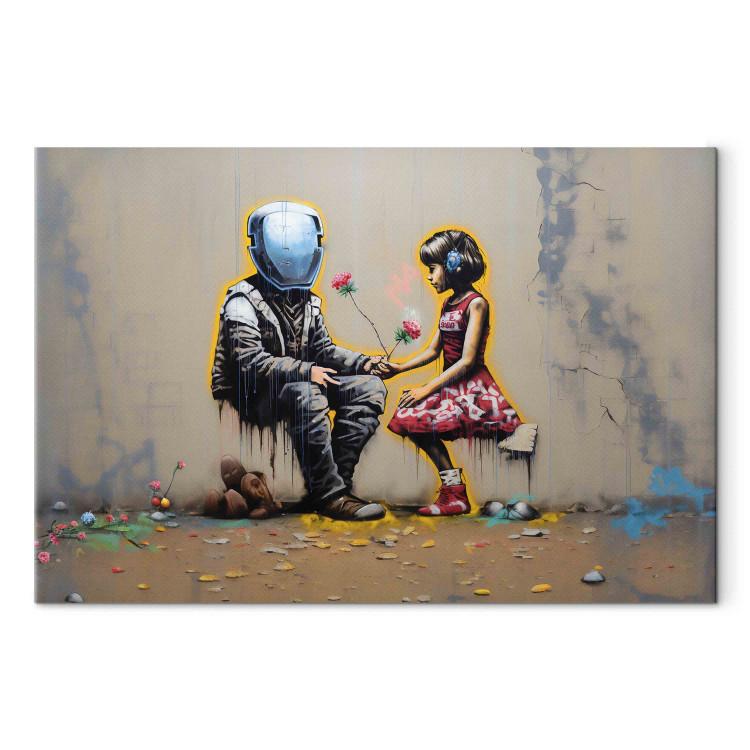 Stampa su tela - Banksy - Soldato e ragazza