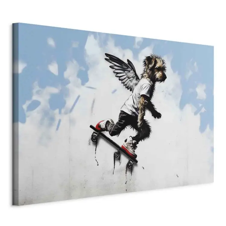 Cane skateboard - stile Banksy