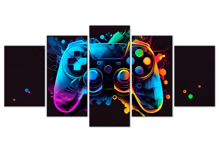 Quadro Colorful Gameplay - Game Controller in Multi-Colored