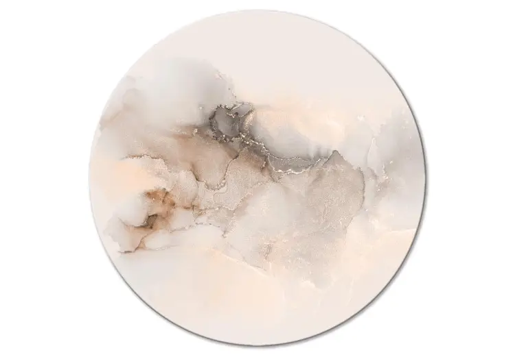Riflessi dorati - macchia astratta beige su sfondo di marmo