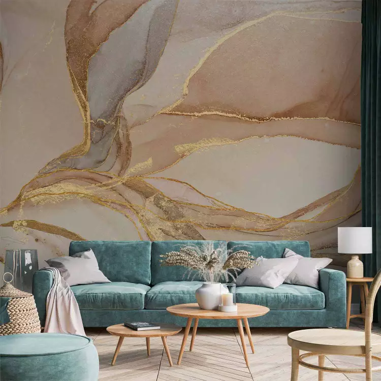 Astrazione desertica - composizione beige che imita il marmo
