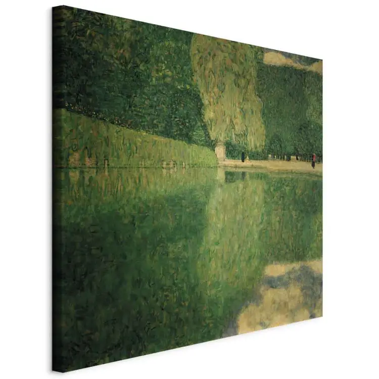 Stampa Su Tela Gustav Klimt – Parco Di Schonbrunn – Quadro D'Arte 60x60 Cm, Poster Per Decorazione Pareti Soggiorno, Senza Cornice
