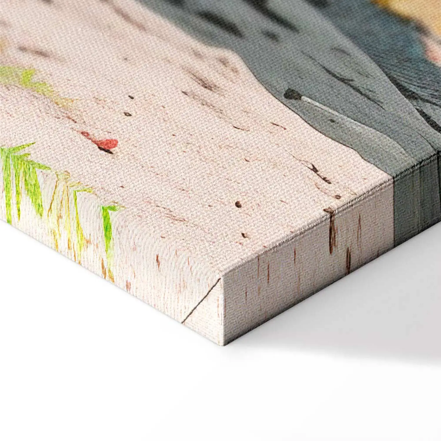 Arte da parete con tavola da surf fenicottero rosa decorazione costiera