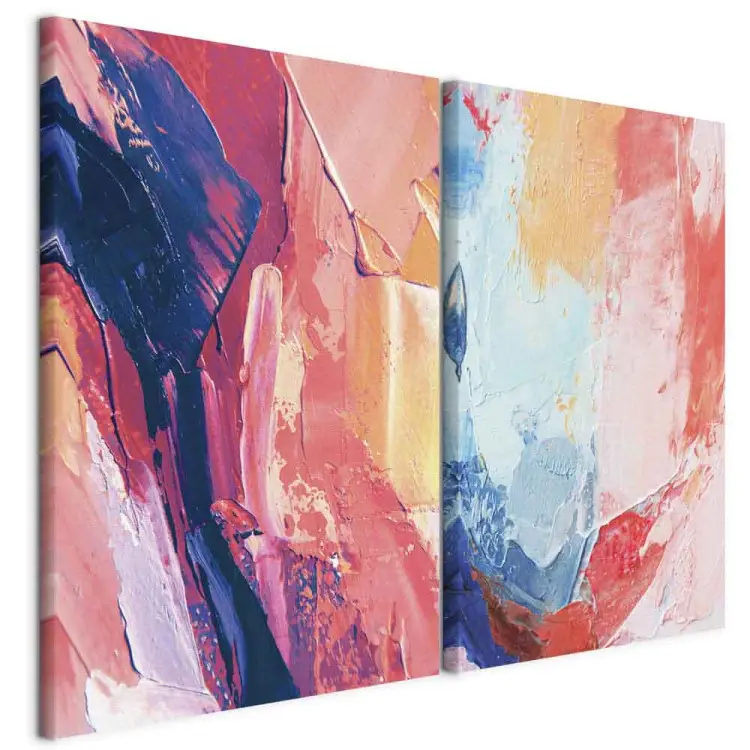 Impressioni di colore - vivaci con tonalità contrastanti su tela