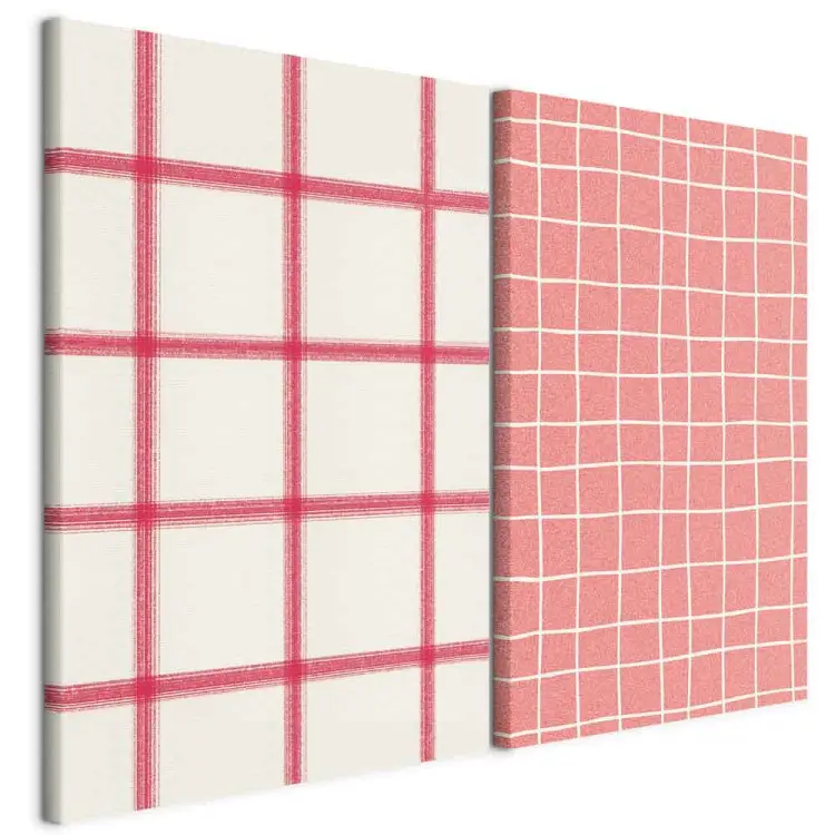 Rosa geometrico - motivo astratto griglia pastello su sfondo