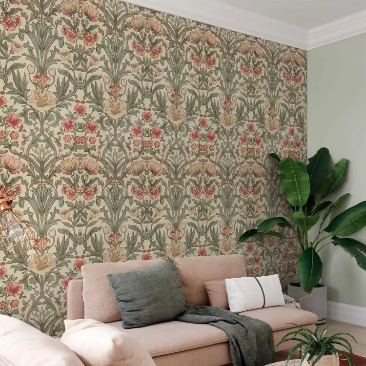 Composizione decorativa - fiori ornamentali in caldi toni