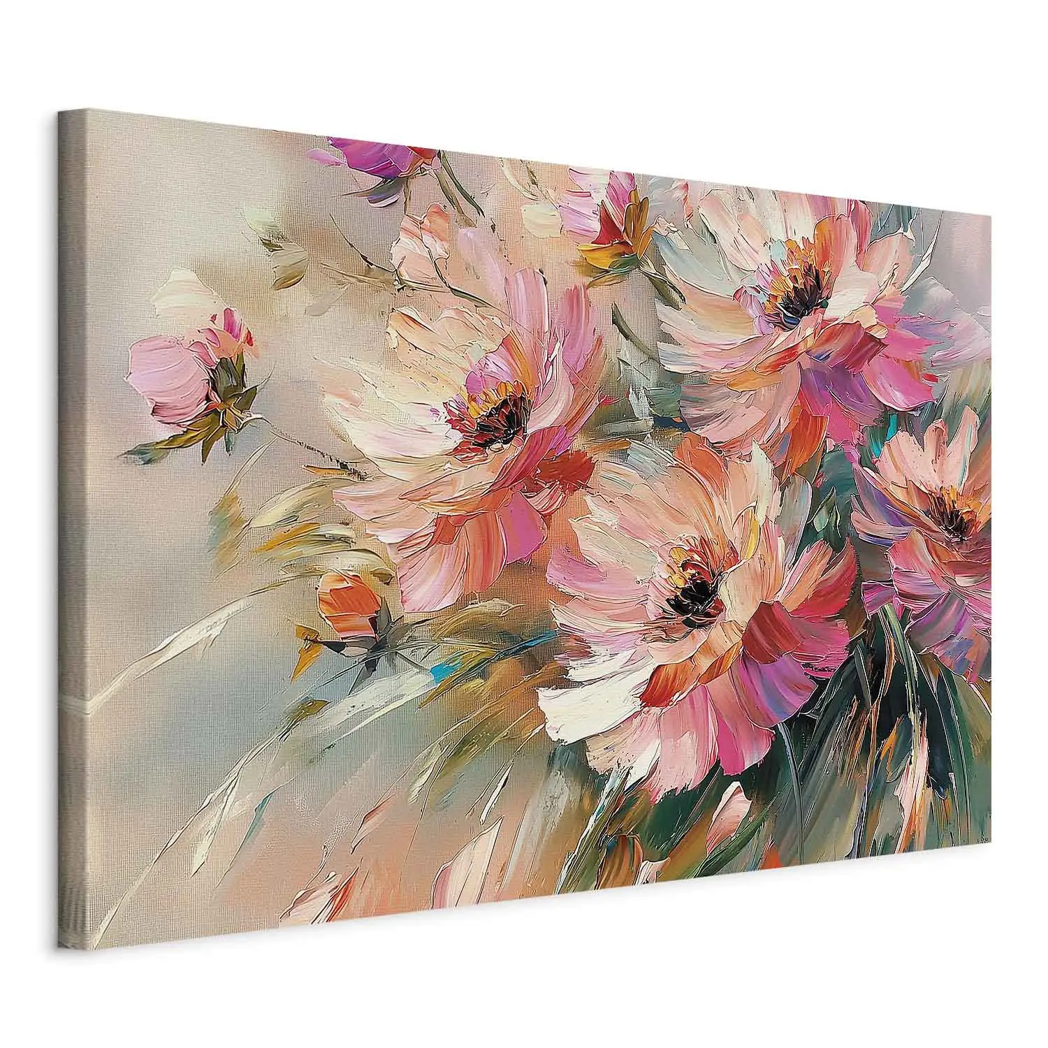 Quadro su Tela fiori vaso Stampe da Parete 70x50cm Quadri Moderni Soggiorno Camera da Letto Cucina 1 pezzo Piccoli Decorazione Murale Wall Art Canvas