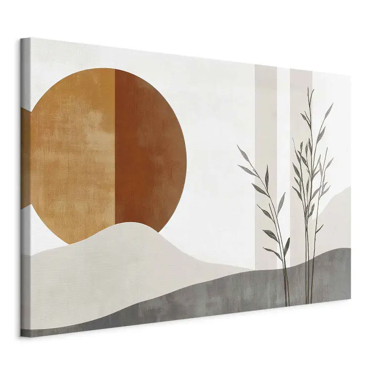 Armonia dell'Oriente - tramonto sul mare in stile minimalista