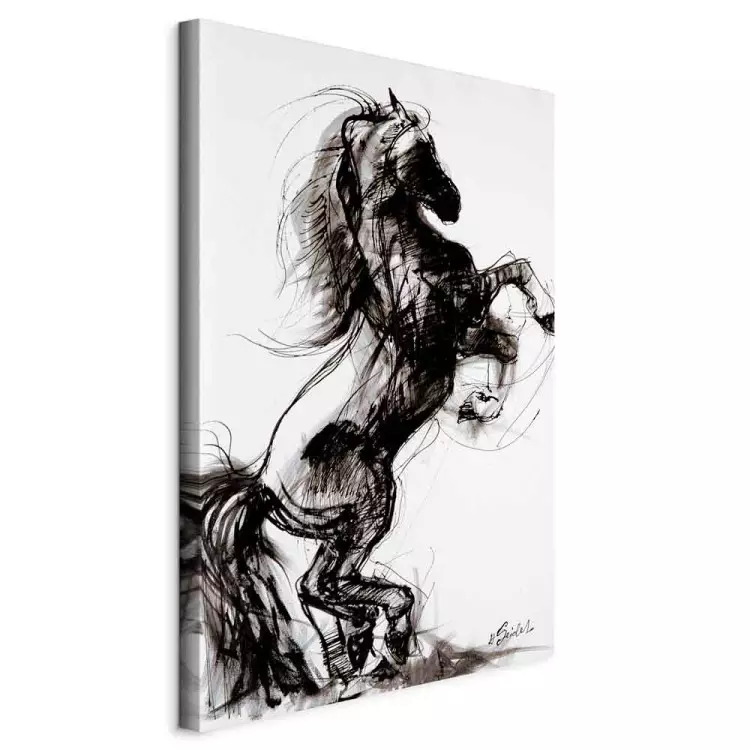 Creart Ravensburger Poster E Stampe Di Animali Dipinti A Olio, Cavalli, Dipinti Su Tela, Quadri Da Parete In Bianco E Nero Per Soggiorno, Decorazioni Per La Casa Cuadros U2013 Acquista I Migliori - Foto 3