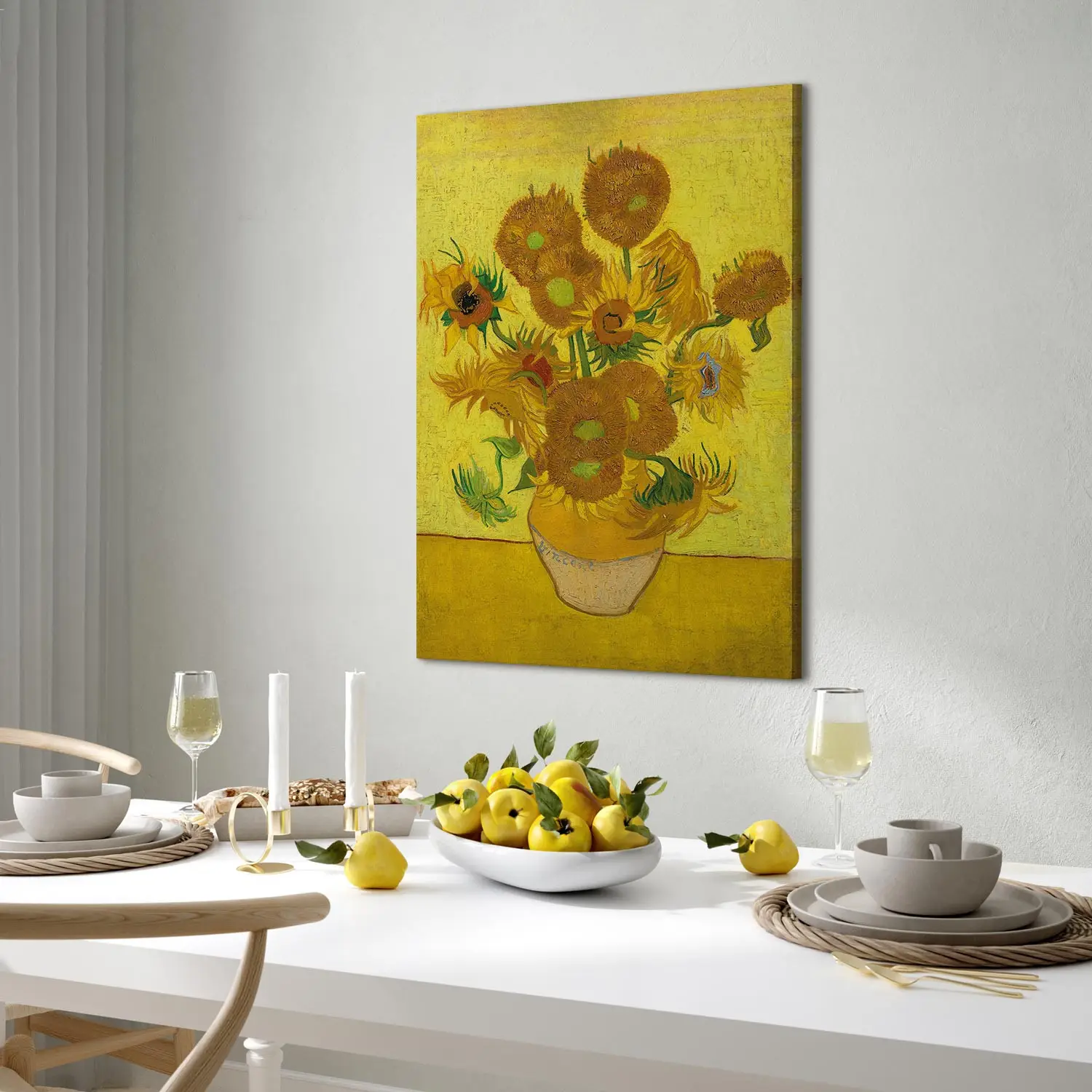 Quadro Su Tela 'Natura Morta Con La Bibbia' Di Van Gogh - 40x30 Cm