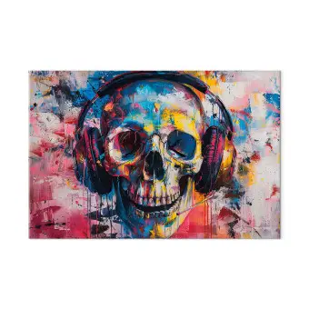 Stampa Su Tela Incorniciata Con Scimmia In Giacca E Cravatta - Quadro Moderno Per Cameretta O Ufficio 30x40 Cm