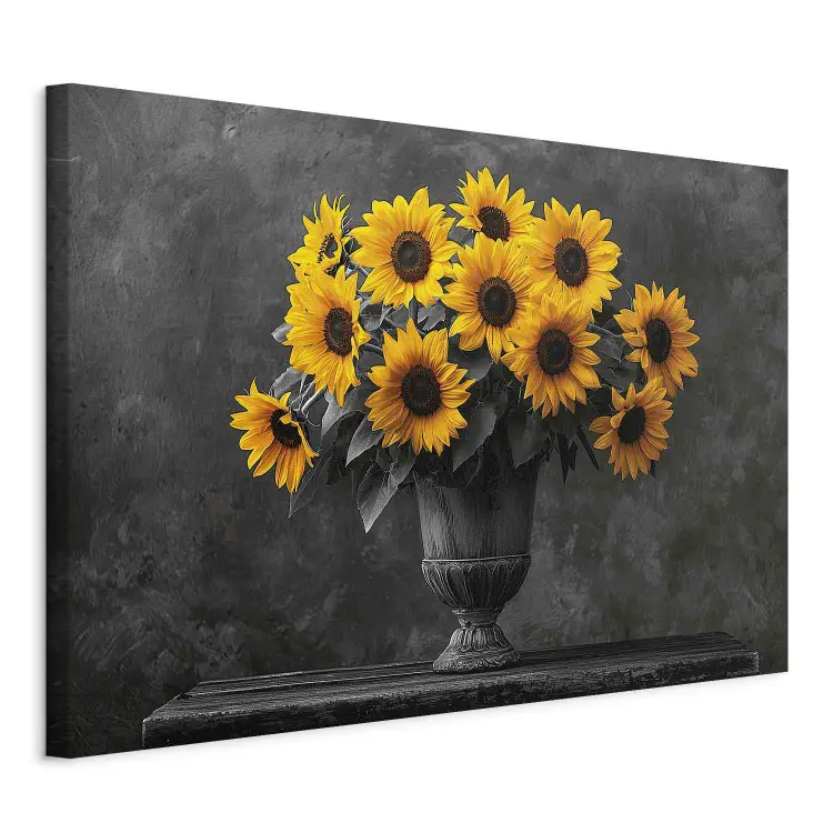 Tableau 'Tournesols' Classique Sur Toile Avec Cadre - ITALIAQUADRI - Fait Main En Italie