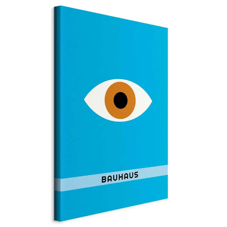 Occhio Bauhaus - grafica minimalista in stile modernista con scritta