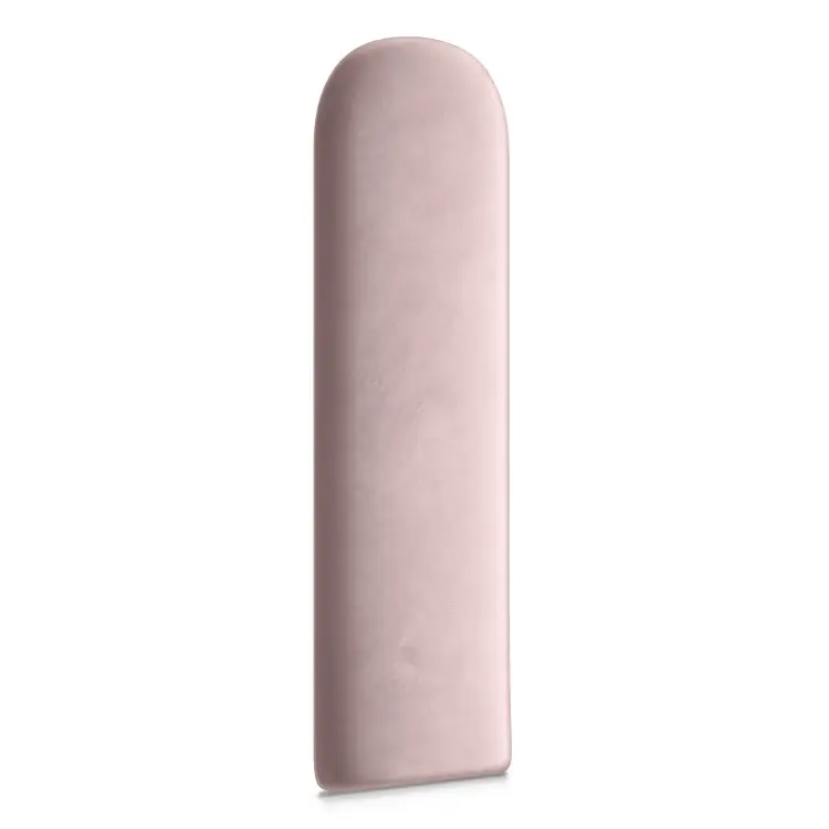 Pannello imbottito ovale rosa