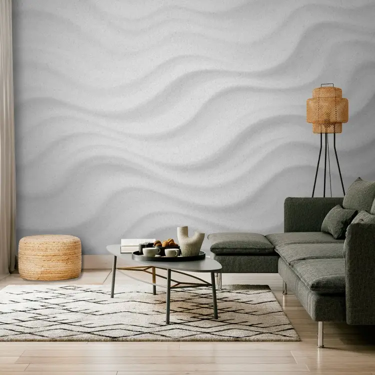 Struttura delicata: un motivo a onda sottile in una composizione minimalista