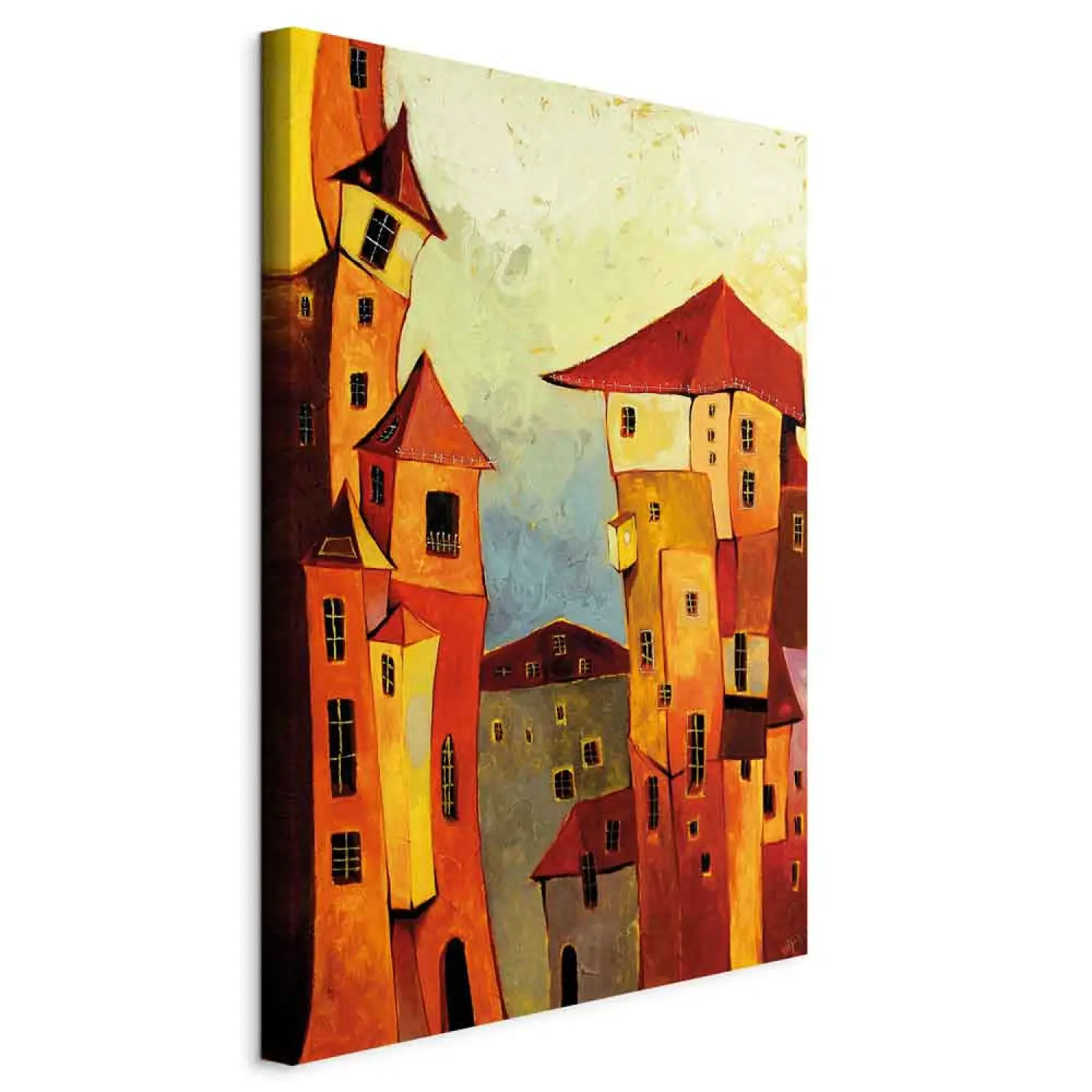 Cortesi Home Stampa Su Tela Giclée 'Trust In Me' Di Mario Sanchez Nevado – 45x66 Cm, Colore Arancione