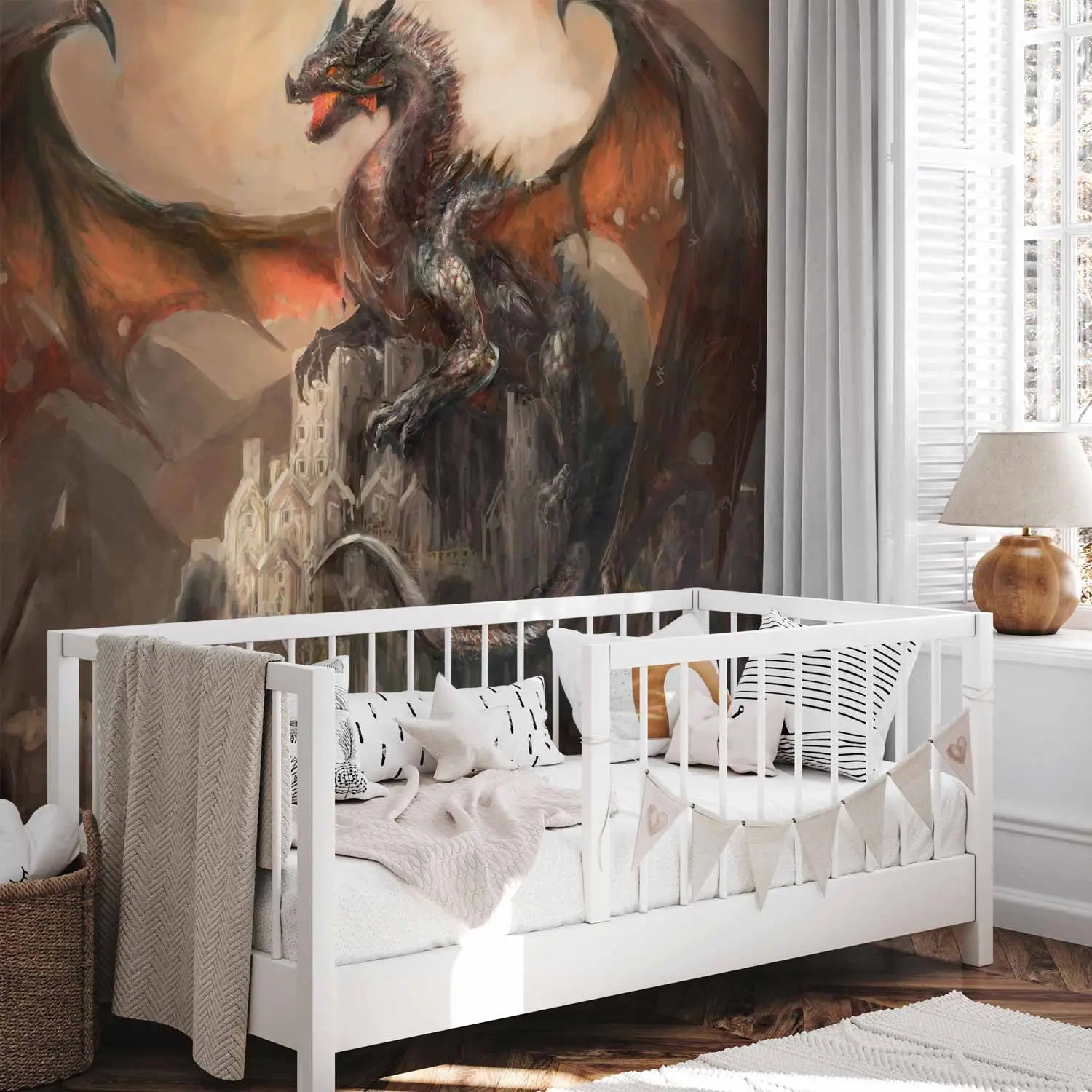 Arazzo da parete con drago fantasy, arazz, camera da letto, soggorno