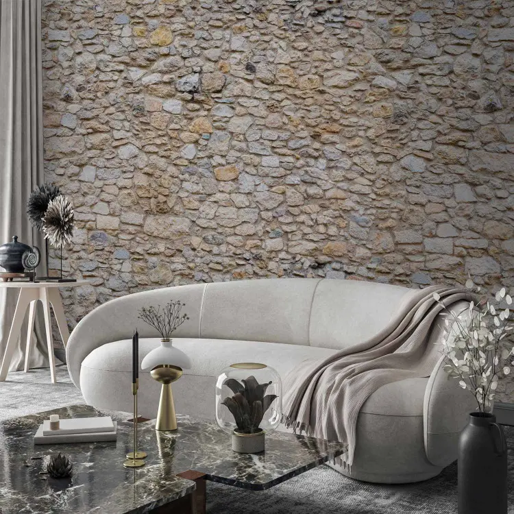 Carta Da Parati Effetto Pietra Rasch - 10,05x0,53m, Sfalsata 26,5cm, Lavabile E Resistente Alla Luce - Foto 3