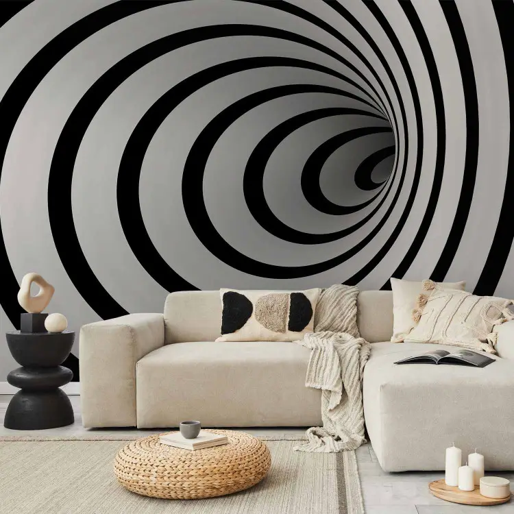 Carta Da Parati Adesiva Effetto Tunnel 350x245 Cm Bianco