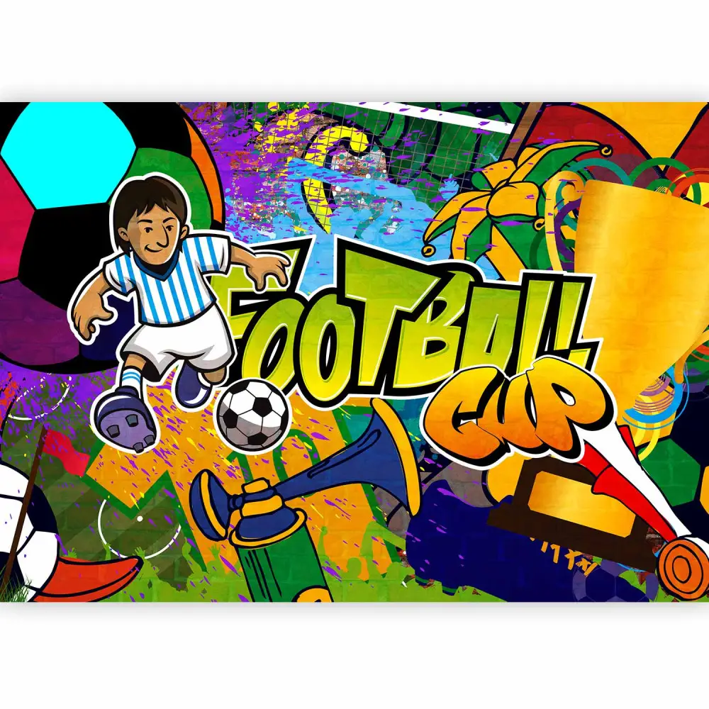 BDHcdfAJGf Astratto Neon Calcio Poster e Stampe Quadro Soggiorno Camera Casa Decorazioni Calcio Parete Arte Ragazzi Camera da letto Parete Tela Quadri 50x70 cm x 3 Senza cornice