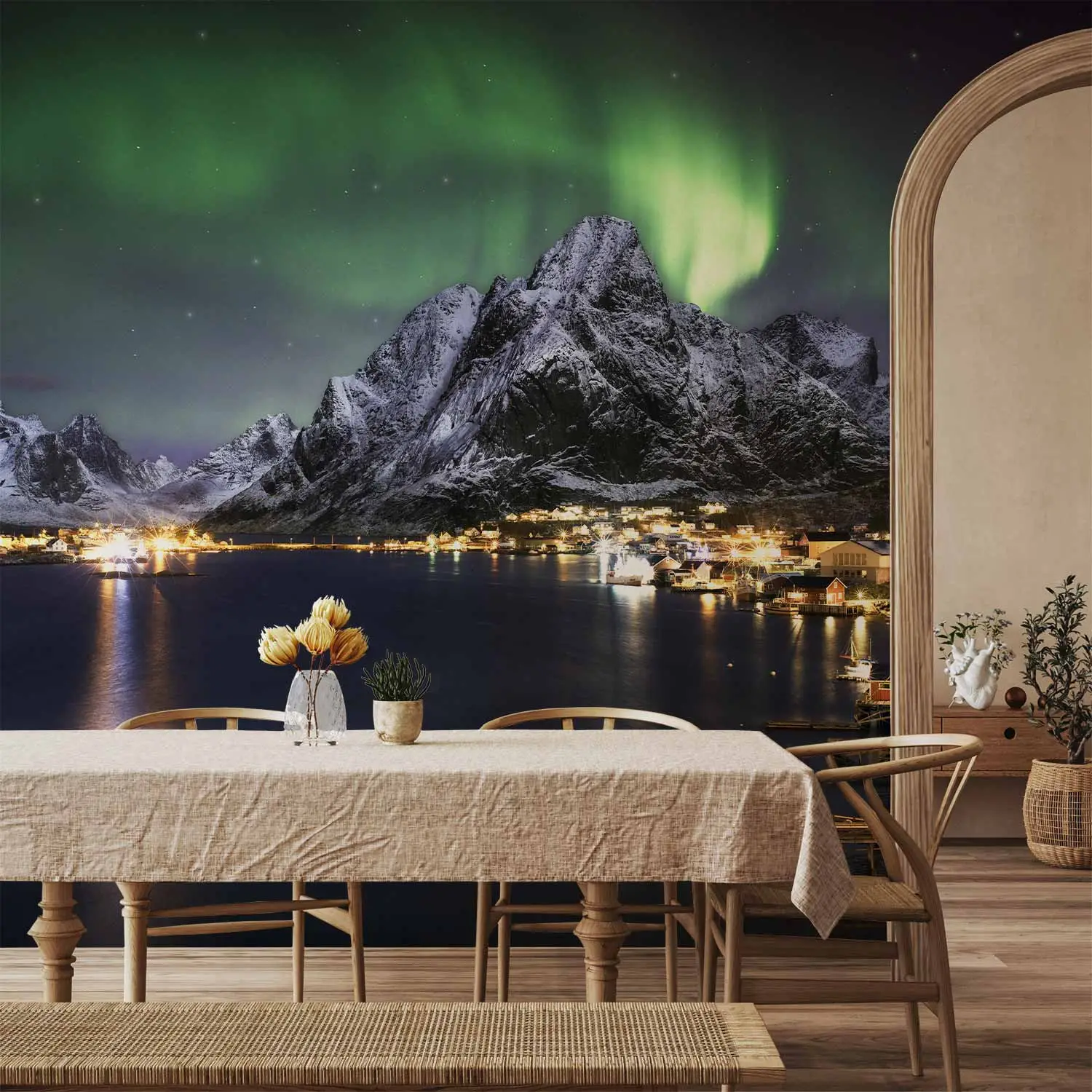Carta Da Parati Aurora Boreale Carta Da Parati Panoramica Gli Amori Di