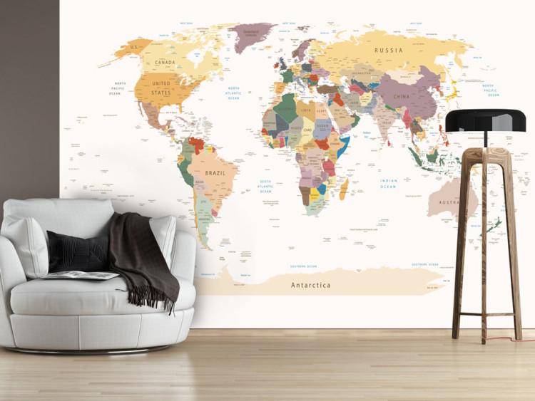 Carta da parati Mappa del mondo