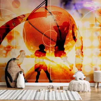 Stampe artistiche incorniciate con pallacanestro, arte da parete in