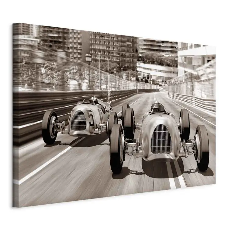 Quadro Moderno 3 Pezzi Auto Sportiva Nero Centenario – 97x62 Cm Su Legno 6 Mm – Rif. 27222 - 5